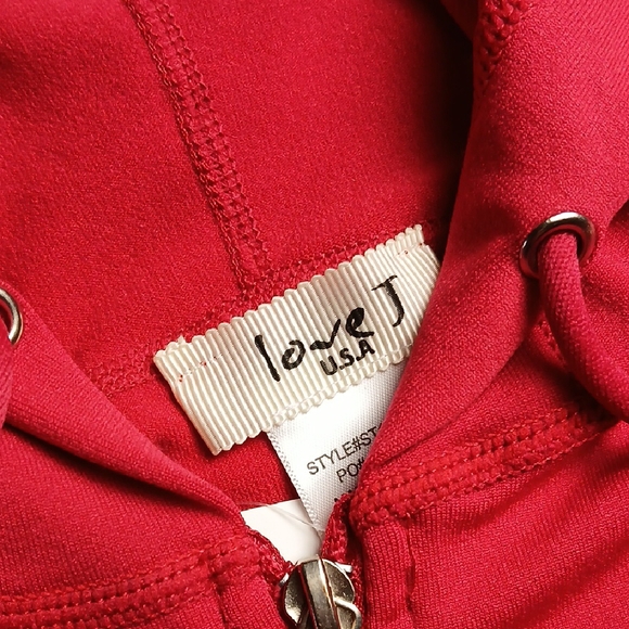 Love J Red and Fitted Raglan Hoodie Set - Picture 5 of 14